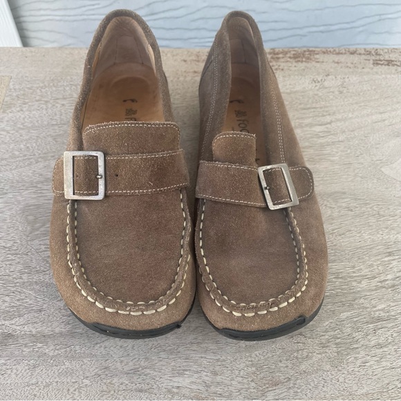 Birkenstock Shoes - Footprints by Birkenstock Leather Slip On Loafers 8